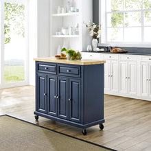 Load image into Gallery viewer, Madison Kitchen Cart Navy