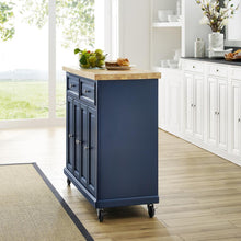 Load image into Gallery viewer, Madison Kitchen Cart Navy