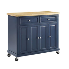Load image into Gallery viewer, Madison Kitchen Cart Navy