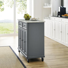 Load image into Gallery viewer, Avery Kitchen Cart Distressed Gray