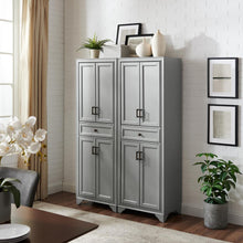 Load image into Gallery viewer, Tara 2Pc Pantry Set Distressed Gray - 2 Pantries