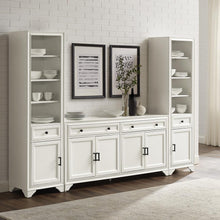 Load image into Gallery viewer, Tara 3Pc Sideboard And Bookcase Set Distressed White - Sideboard & 2 Bookcases