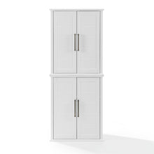Load image into Gallery viewer, Bartlett Tall Storage Pantry White - 2 Stackable Pantries