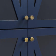 Load image into Gallery viewer, Cassai Tall Storage Pantry Navy - 2 Stackable Pantries