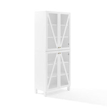 Load image into Gallery viewer, Cassai Tall Storage Pantry White - 2 Stackable Pantries