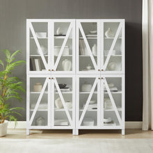Load image into Gallery viewer, Cassai 2Pc Storage Pantry Set White - 2 Tall Pantries