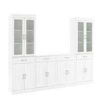 Load image into Gallery viewer, Stanton 3Pc Sideboard And Glass Door Pantry Set White - Sideboard & 2 Pantries