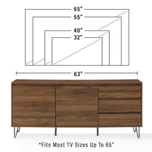 Load image into Gallery viewer, Teagan Record Storage Sideboard Brown Oak