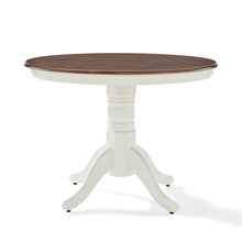 Load image into Gallery viewer, Shelby Round Dining Table Distressed White