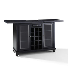 Load image into Gallery viewer, Cambridge Sliding Top Bar Cabinet Black