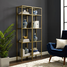 Load image into Gallery viewer, Aimee 2Pc Etagere Set Soft Gold - 2 Narrow Etageres