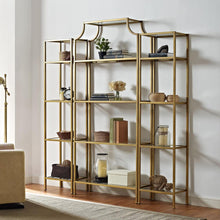 Load image into Gallery viewer, Aimee 3Pc Etagere Set Soft Gold - Large Etagere & 2 Narrow Etageres