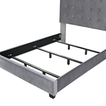 Load image into Gallery viewer, Reston Upholstered King Bed Slate - Headboard, Footboard, Rails