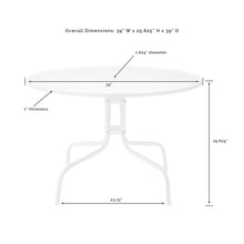 Load image into Gallery viewer, Ridgeland 5Pc Outdoor Metal Dining Set Turquoise Gloss /White Satin - Dining Table & 4 Chairs