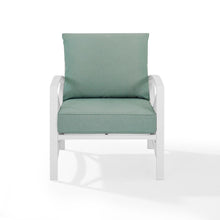 Load image into Gallery viewer, Kaplan Outdoor Metal Armchair Mist/White