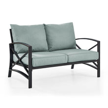 Load image into Gallery viewer, Kaplan Outdoor Metal Loveseat Mist/Oil Rubbed Bronze