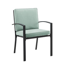 Load image into Gallery viewer, Kaplan 2Pc Outdoor Metal Dining Chair Set Mist/Oil Rubbed Bronze - 2 Chairs