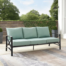 Load image into Gallery viewer, Kaplan Outdoor Metal Sofa Mist/Oil Rubbed Bronze