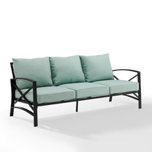 Load image into Gallery viewer, Kaplan Outdoor Metal Sofa Mist/Oil Rubbed Bronze