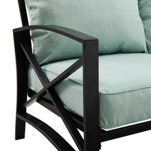 Load image into Gallery viewer, Kaplan 2Pc Outdoor Metal Sofa Set Mist/Oil Rubbed Bronze - Sofa & Coffee Table