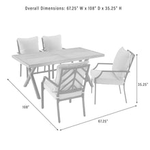Load image into Gallery viewer, Otto 5Pc Outdoor Metal Dining Set