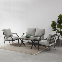 Load image into Gallery viewer, Otto 4Pc Outdoor Metal Conversation Set