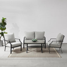 Load image into Gallery viewer, Otto 4Pc Outdoor Metal Conversation Set