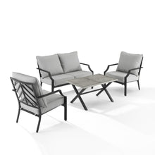 Load image into Gallery viewer, Otto 4Pc Outdoor Metal Conversation Set