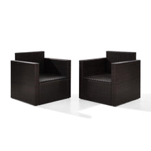 Load image into Gallery viewer, Palm Harbor 2Pc Outdoor Wicker Chair Set Gray/Brown - 2 Chairs