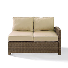 Load image into Gallery viewer, Bradenton Outdoor Wicker Sectional Right Side Loveseat Sand/Weathered Brown