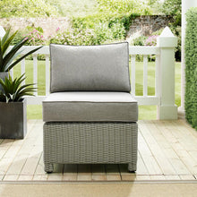 Load image into Gallery viewer, Bradenton Outdoor Wicker Sectional Center Chair Gray/Gray