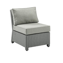 Load image into Gallery viewer, Bradenton Outdoor Wicker Sectional Center Chair Gray/Gray