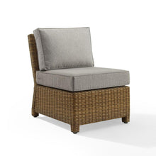 Load image into Gallery viewer, Bradenton Outdoor Wicker Sectional Center Chair Gray/Weathered Brown