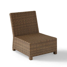 Load image into Gallery viewer, Bradenton Outdoor Wicker Sectional Center Chair Sangria/Weathered Brown