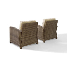 Load image into Gallery viewer, Bradenton 2Pc Outdoor Wicker Armchair Set Sand/Weathered Brown - 2 Armchairs