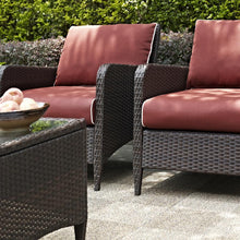 Load image into Gallery viewer, Kiawah 2Pc Outdoor Wicker Chair Set Sangria/Brown - 2 Armchairs