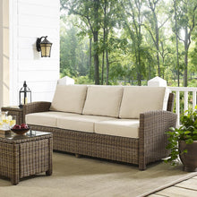 Load image into Gallery viewer, Bradenton Outdoor Wicker Sofa Sand/Weathered Brown