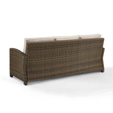 Load image into Gallery viewer, Bradenton Outdoor Wicker Sofa Sand/Weathered Brown