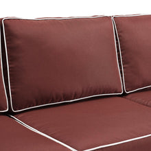 Load image into Gallery viewer, Bradenton Outdoor Wicker Sofa Sangria/Weathered Brown