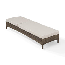 Load image into Gallery viewer, Bradenton Outdoor Wicker Chaise Lounge Sand/Weathered Brown