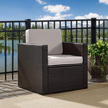 Load image into Gallery viewer, Palm Harbor Outdoor Wicker Armchair Gray/Brown