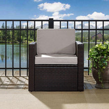 Load image into Gallery viewer, Palm Harbor Outdoor Wicker Armchair Gray/Brown