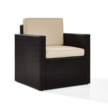 Load image into Gallery viewer, Palm Harbor Outdoor Wicker Armchair Sand/Brown