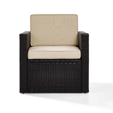 Load image into Gallery viewer, Palm Harbor Outdoor Wicker Armchair Sand/Brown