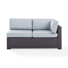 Load image into Gallery viewer, Biscayne Outdoor Wicker Sectional Loveseat Mist/Brown