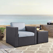 Load image into Gallery viewer, Biscayne Outdoor Wicker Armchair Mist/Brown
