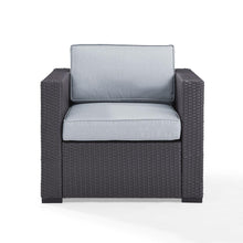 Load image into Gallery viewer, Biscayne Outdoor Wicker Armchair Mist/Brown