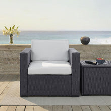 Load image into Gallery viewer, Biscayne Outdoor Wicker Armchair White/Brown