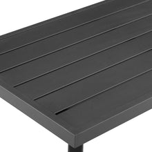 Load image into Gallery viewer, Dover 4Pc Outdoor Rope Conversation Set Charcoal/Matte Black - Loveseat, Coffee Table, & 2 Armchairs