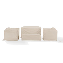 Load image into Gallery viewer, 4Pc Furniture Cover Set Tan - Loveseat, 2 Chairs, & Coffee